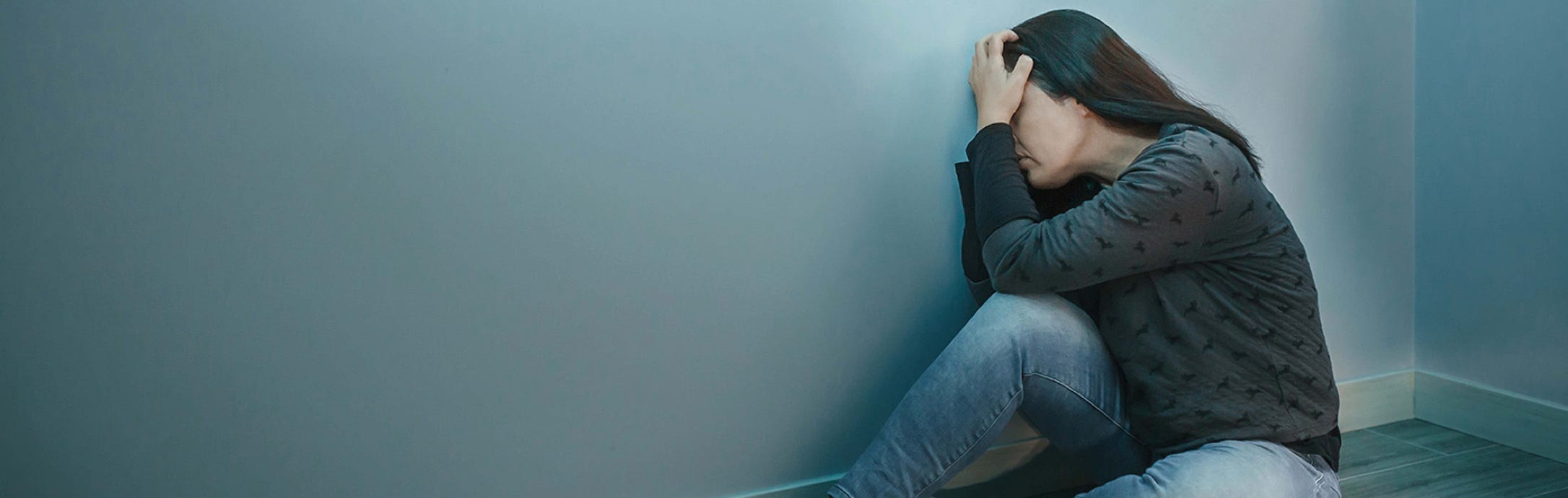 A woman dealing with anxiety